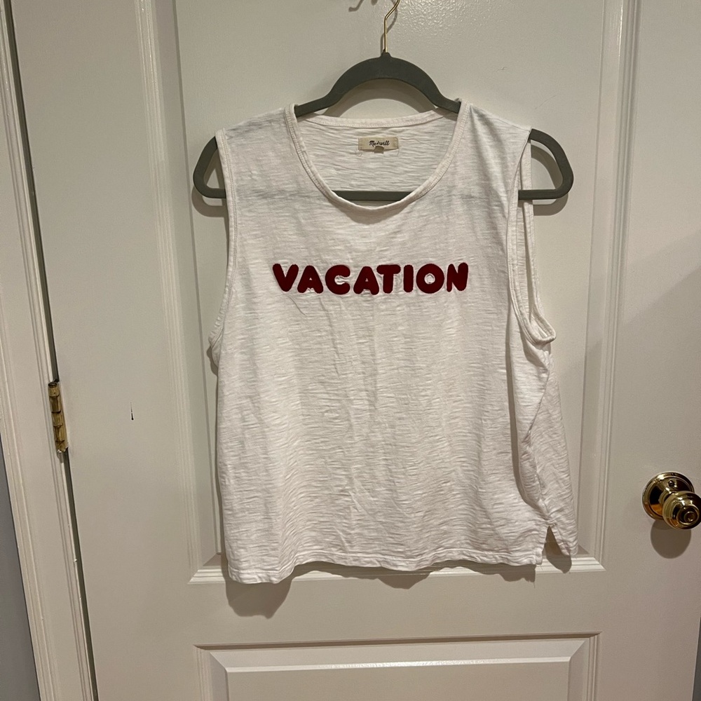 Madewell tee with vacation embroidery size XL